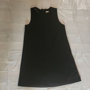 Isaac Mizrahi Black Dress with Embellished Neckline